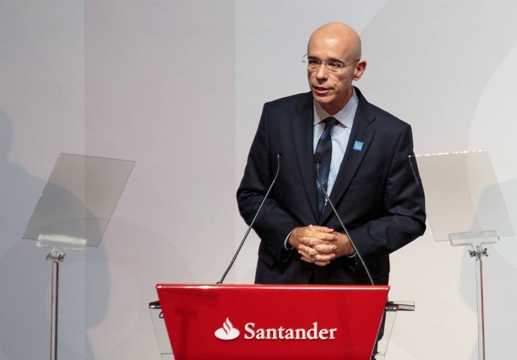 Sergio Rial: presidente do Santander falou sobre perspectivas de crescimento para o banco (Patricia Monteiro - Bloomberg/Bloomberg)