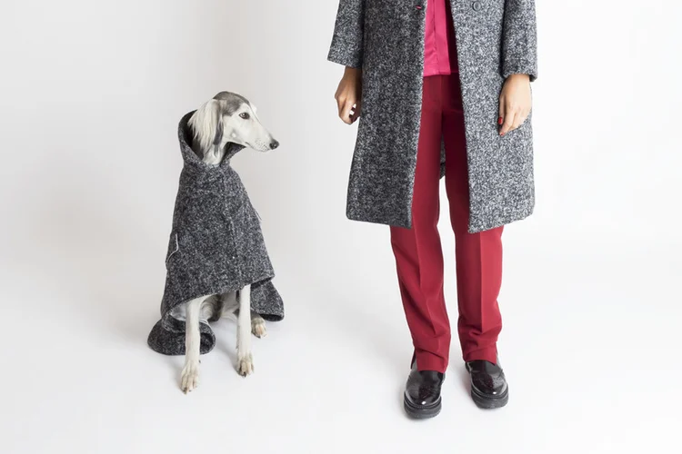 Estilista diz ser respeitosa e atenta a todas as necessidades do cão, para que a roupa não limite movimentos (Temellini Milano/Divulgação)