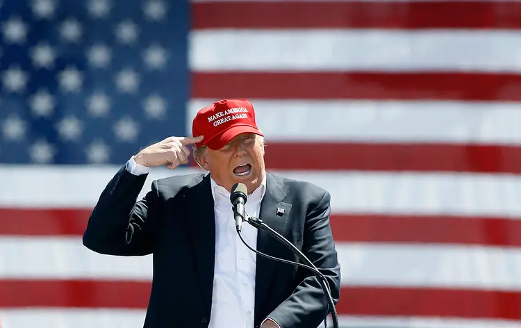 Donald Trump: "A imigração ilegal deve terminar" (Ralph Freso/Getty Images)