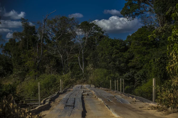 Pará: ponte fica localizada próximo a entrada da cidade do Acará e é uma importante ligação de regiões no Pará (Dado Galdieri/Bloomberg)