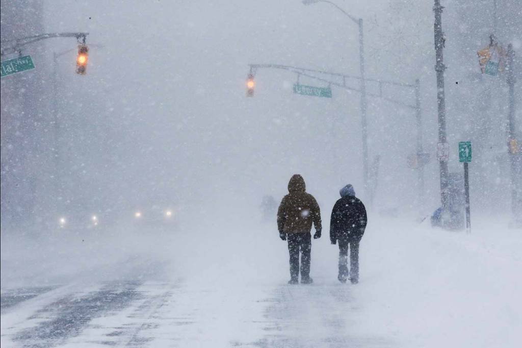 As imagens do frio brutal que está "congelando" os Estados Unidos