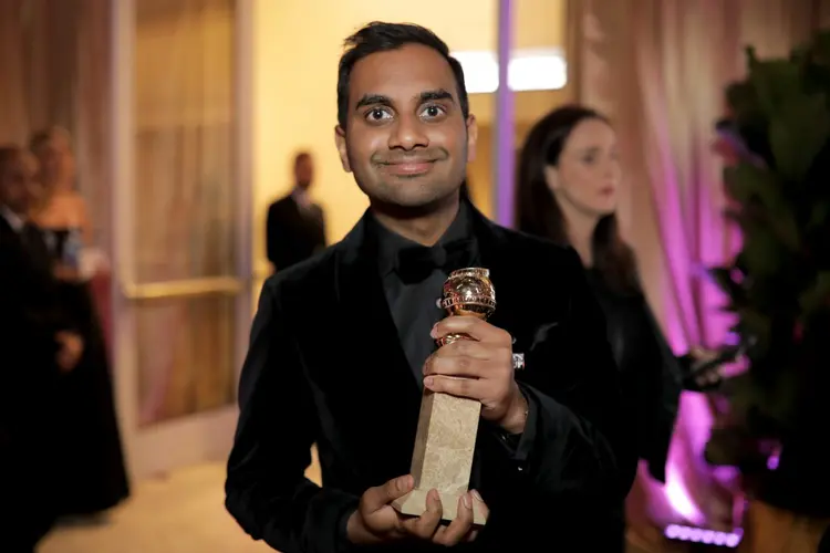 Aziz Ansari: ator recebeu o Globo de Ouro de melhor ator (Greg Doherty/Getty Images)