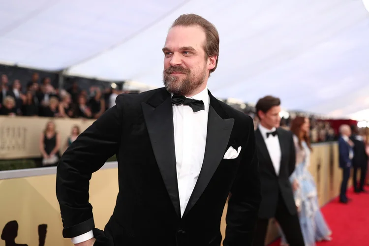 David Harbour: dança com a pequena Eleven na segunda temporada da série da Netflix virou meme (Christopher Polk/Getty Images)