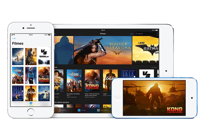 Apple começa a vender filmes, apps e músicas em real