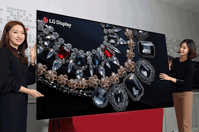 LG apresenta primeira TV com resolução 8K