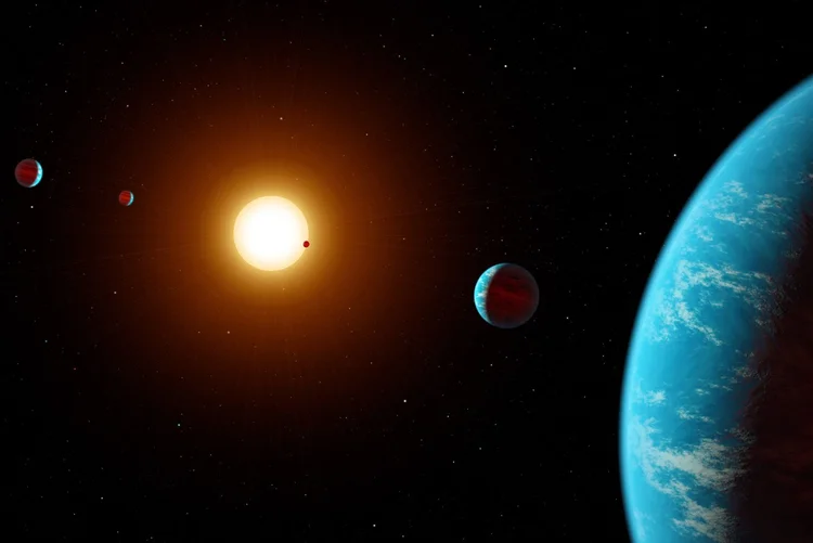 Sistema: os cientistas continuaram a trabalhar para caracterizar o novo sistema planetário, batizado de K2-138 (NASA/JPL-Caltech/Divulgação)