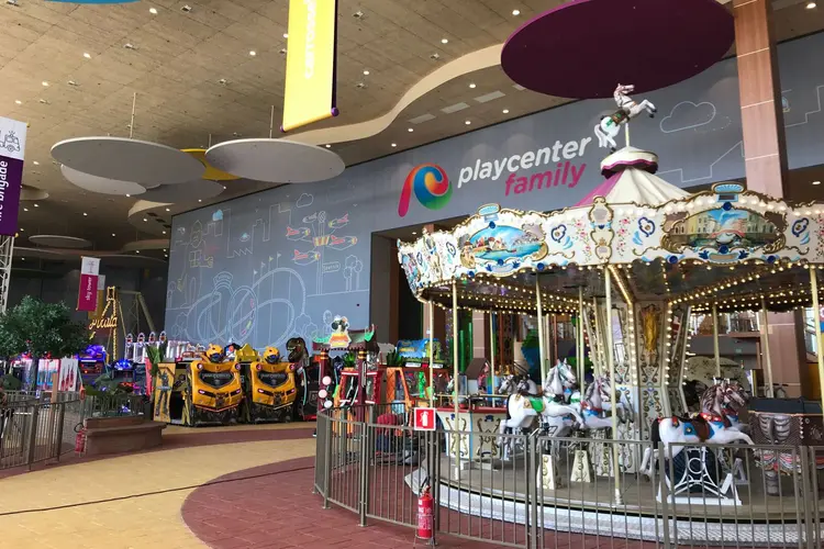 Novo Playcenter, no Shopping Aricanduva: visitantes pagarão por atração, que têm preços entre R$ 0,90 e R$ 20. (Playcenter Family/Divulgação)