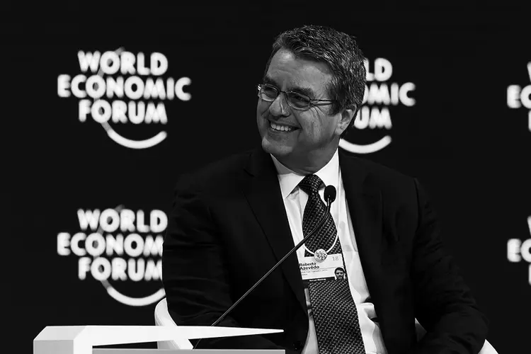 ROBERTO AZEVÊDO: para o diretor da Organização Mundial é uma armadilha esperar pela eficiência antes de abrir as fronteiras para o comércio internacional  (World Economic Forum / Sandra Blaser/Divulgação)