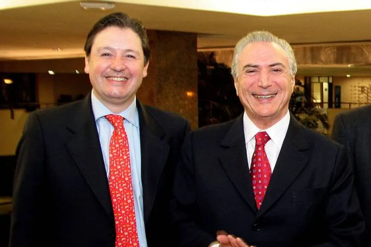 Temer e Rocha Loures: presidente deve enviar à Polícia Federal as respostas por escrito de 50 perguntas feitas pelos investigadores sobre o decreto dos Portos (Foto/Divulgação)