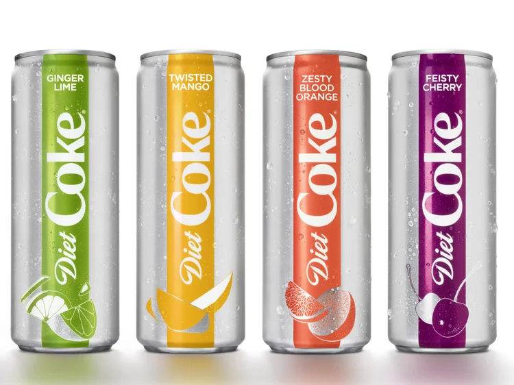 Coca-Cola nos EUA: Diet Coke ganhou novo design e novos sabores (Coca-Cola/Divulgação)