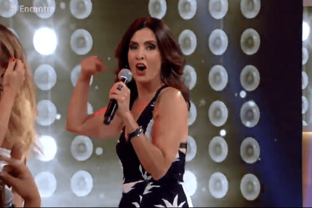 Fátima Bernardes canta "Loka" e faz sucesso na internet