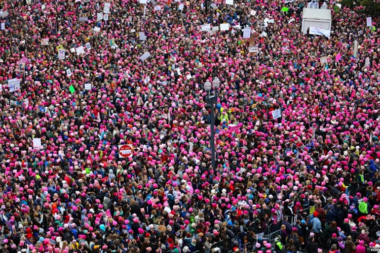Em Washington DC, a marcha deve seguir em direção à Casa Branca por volta das 13h, neste sábado