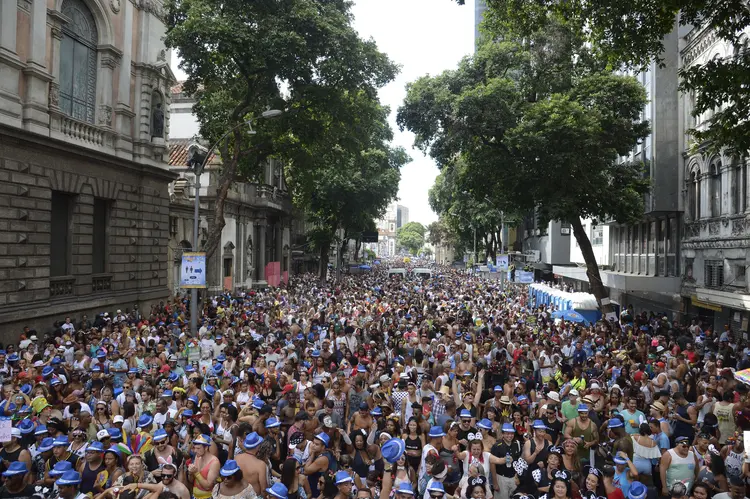 Bloco de carnaval no centro do Rio de Janeiro (Tânia Rêgo/Agência Brasil/Agência Brasil)