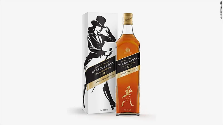 Edição especial do uísque Johnnie Walker: mulher no rótulo, Jane (Johnnie Walker/Divulgação)