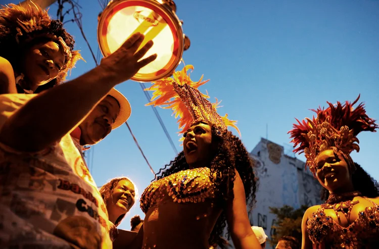 Carnaval de rua: bloquinho no Bixiga, em São Paulo. (REUTERS/Nacho Doce/Reuters)