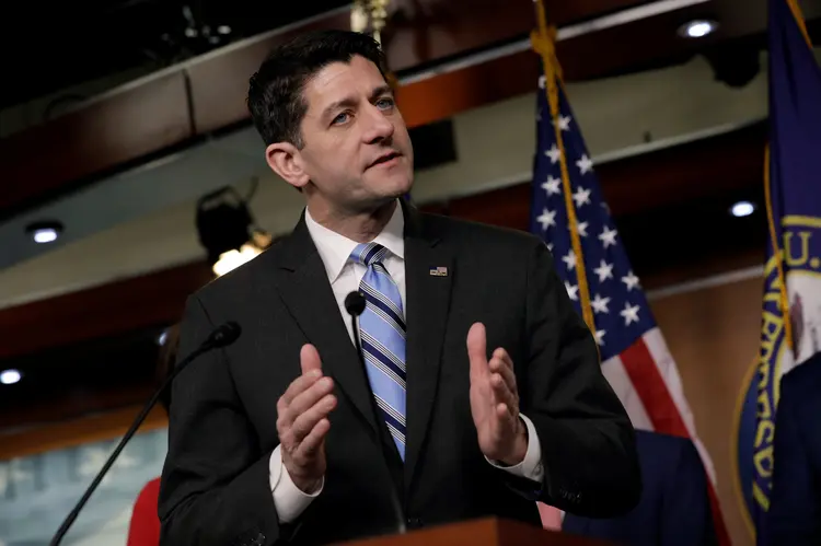 Paul Ryan: presidente da Câmara retratou o anúncio como uma decisão de passar mais tempo com a família (Yuri Gripas/Reuters)
