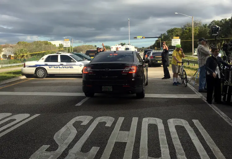 Tiroteio na Flórida: atirador Nikolas Cruz foi expulso da escola no ano passado após uma briga com o novo companheiro de sua ex-namorada (Zachary Fagenson/Reuters)