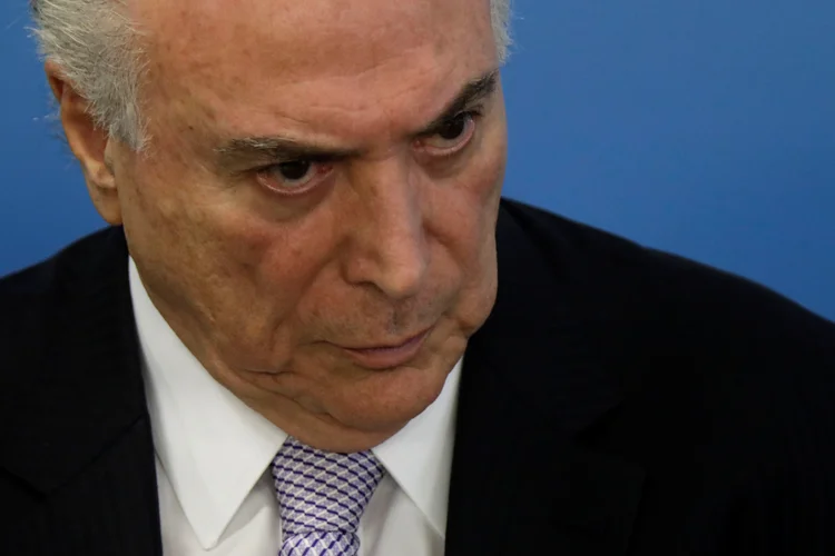 Temer: o caso relatado por Fachin refere-se a uma apuração em que se discutiu uma contribuição de 10 milhões reais para o PMDB (Ueslei Marcelino/Reuters)