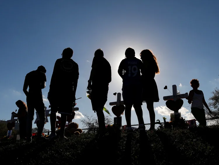 Ataque na Flórida: tiroteio que deixou 17 mortos em escola motivou manifestação para pedir um maior controle de armas (Jonathan Drake/Reuters)