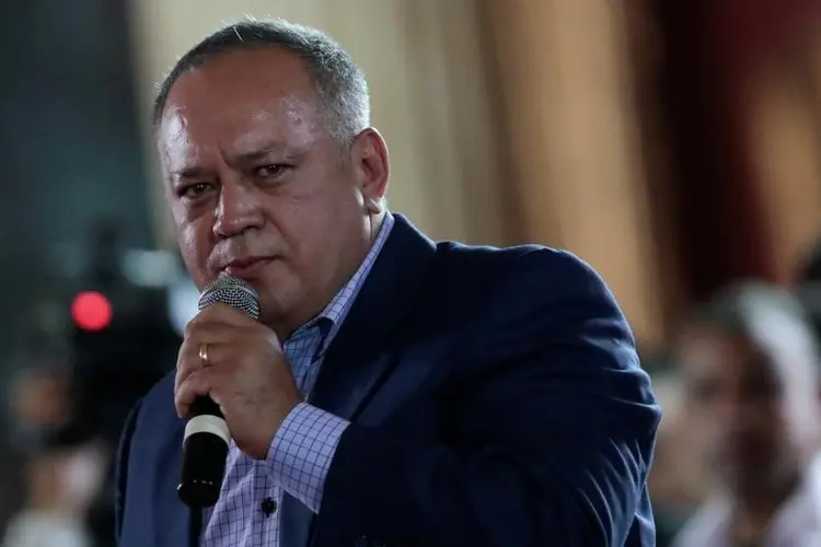Diosdado Cabello: vice-presidente do partido socialista disse que uma nova votação para a Assembleia Nacional é necessária "pelo interesse nacional" porque o Congresso controlado pela oposição é ineficaz (Marco Bello/Reuters)