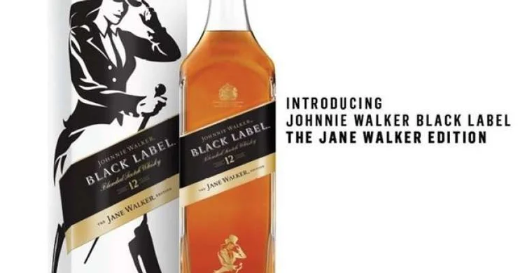 Edição especial do uísque Johnnie Walker: mulher no rótulo, Jane (Johnnie Walker/Divulgação)
