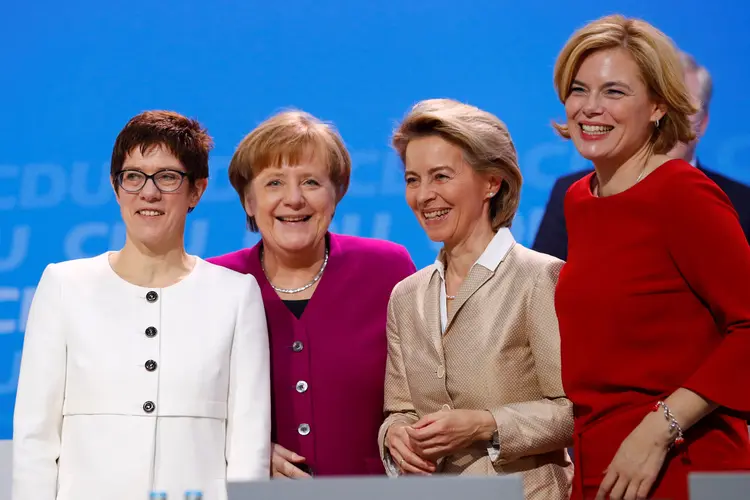 Alemanha: as líderes têm a mesma convicção de que as cotas para mulheres são um instrumento adequado para avançar na igualdade de gênero (Hannibal Hanschke/Reuters)