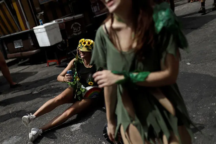 Para este Carnaval, a empresa de turismo da Prefeitura, Riotur, esperava cerca de seis milhões de pessoas nas ruas do Rio de Janeiro (Ricardo Moraes/Reuters)