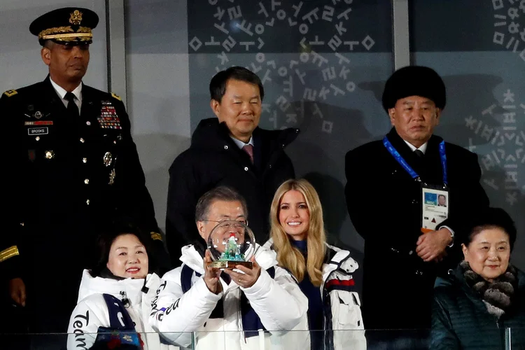 Encontro: Ivanka Trump não se reuniu com comitiva norte-coreana no encerramento dos Jogos de Inverno (Murad Sezer/Reuters)