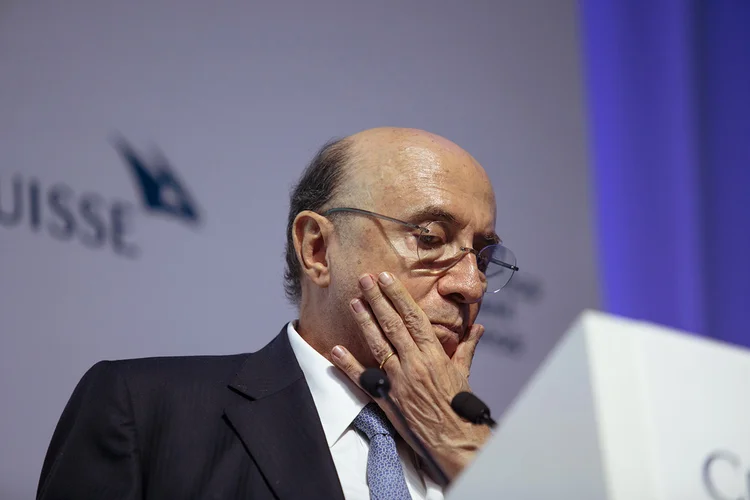 Henrique Meirelles: "É inaceitável que, além dos problemas graves e reais dos preços do petróleo e derivados, haja um componente político-ideológico e empresarial nessa aliança de entidades" (Patricia Monteiro/Bloomberg)