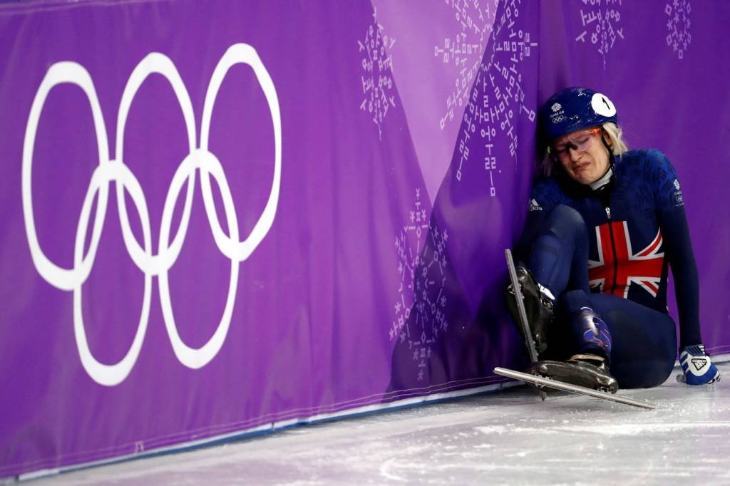 Elise Christie, a atleta mais azarada dos Jogos Olímpicos