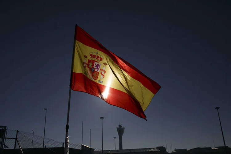 Neste domingo, a Espanha enfrentou os últimos golpes da tempestade Martinho, a quarta a despejar chuvas fortes em três semanas (Pablo Blazquez Dominguez/Getty Images)