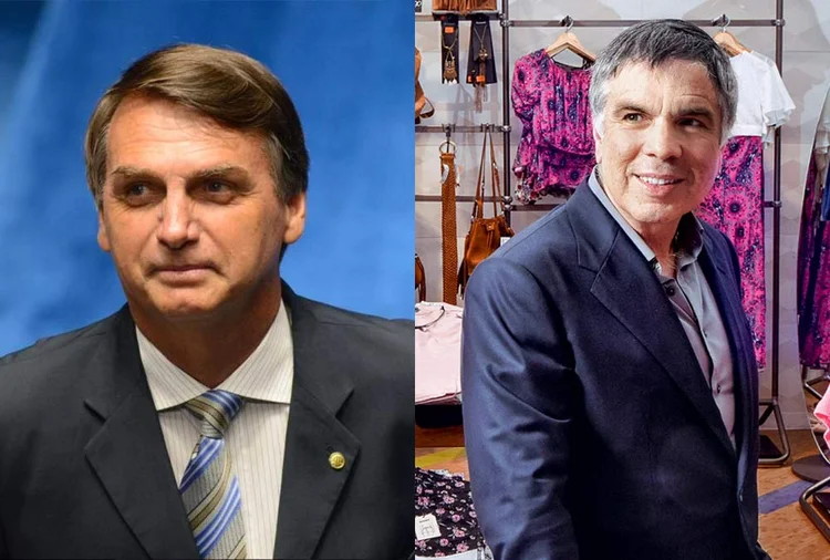 DOBRADINHA?: Bolsonaro estaria disposto a ter o presidente da rede de lojas Riachuelo em chapa (Facebook-Jair Bolsonaro/ Germano Lüders/Site Exame)