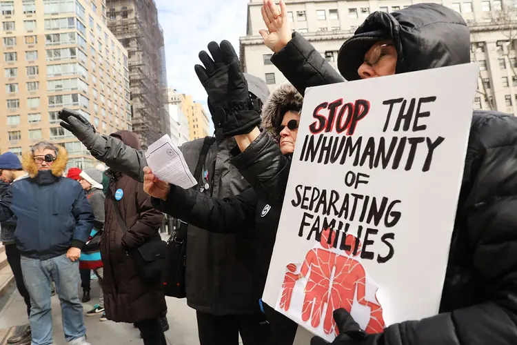 Protesto contra deportação de imigrantes nos EUA (Spencer Platt/Getty Images)