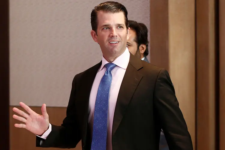 Trump Jr: o filho de Donald e Ivana Trump está na Índia para promover a construção de apartamentos de luxo (Adnan Abidi/Reuters)