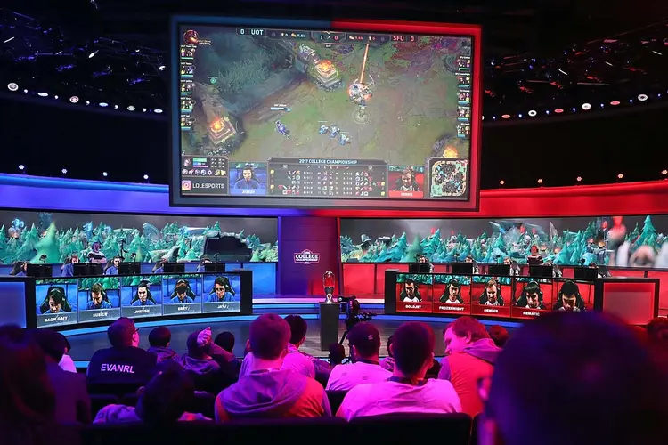 Competição de e-sports, com jogo League of Legends. (Josh Lefkowitz/Getty Images)