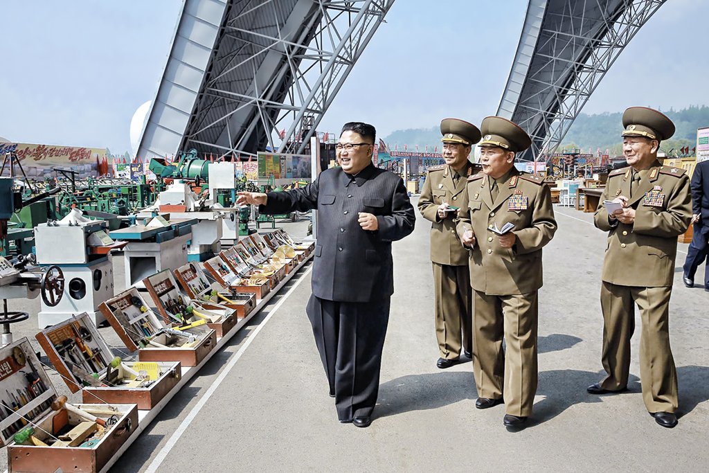 Kim Jong-un, da Coreia do Norte: para o país, tal movimento demonstraria a intenção de Seul de melhorar as relações com Pyongyang (KCNA/KNS//AFP)