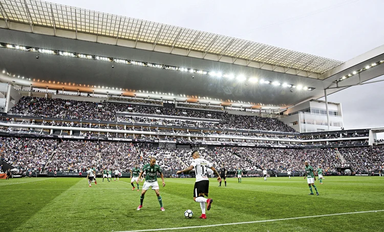 ITAQUERÃO:  Corinthians tentou recentemente um deságio de 400 milhões de reais aos credores (Alexandre Schneider/Getty Images)