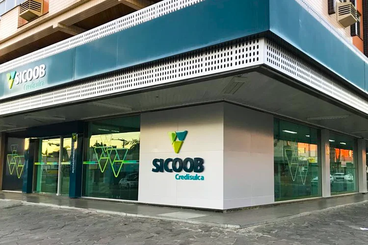 Agência da Sicoob: expansão das cooperativas é uma boa notícia em um mercado fortemente concentrado (Sicoob/Divulgação)