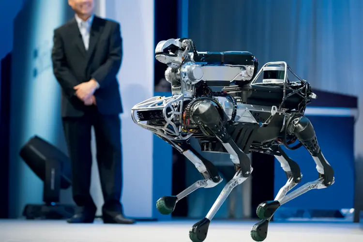 SpotMini, da Boston Dynamics: agora ele abre portas com facilidade (Tomohiro Ohsumi/Getty Images)