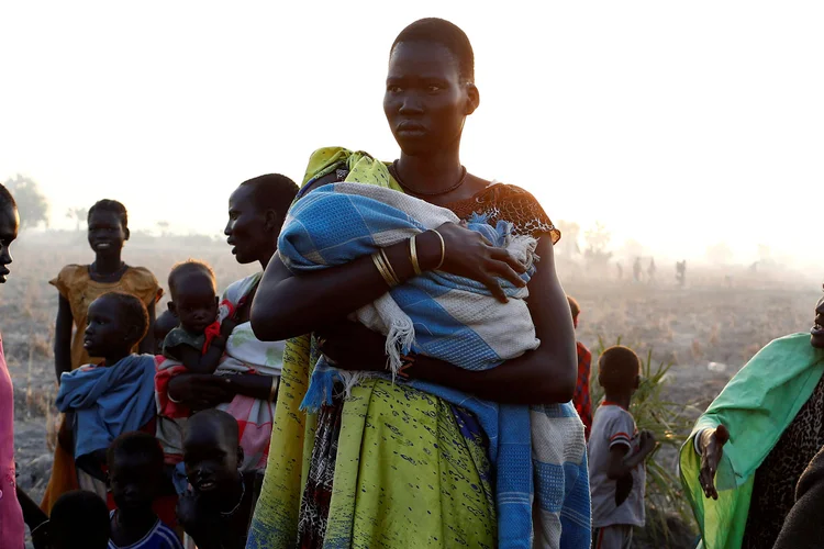 Sudão do Sul: a ONU considera que a fome não é de origem climática, mas "provocada pelo homem" (Siegfried Modola/Reuters)