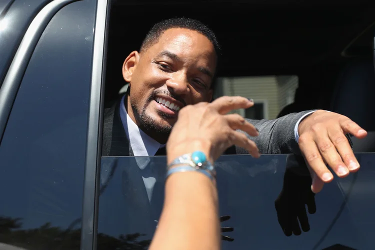 Will Smith: "eu falei que seria azul" (John Moore/Getty Images)