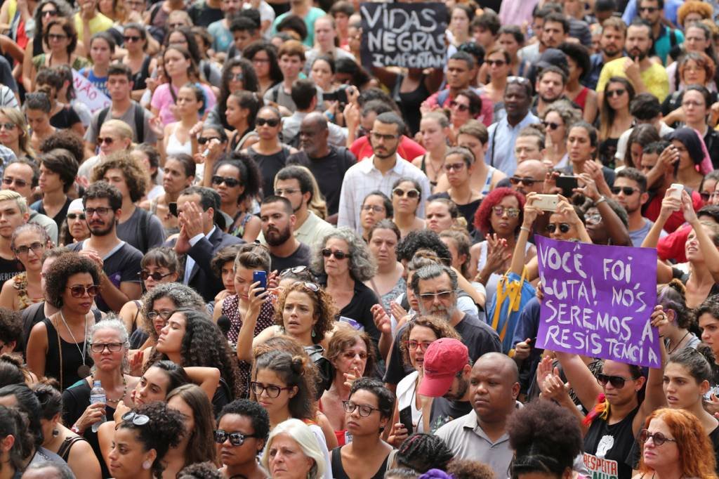 MARIELLE: manifestantes protestam contra morte de vereadora fluminense (Sergio Moraes/Reuters)