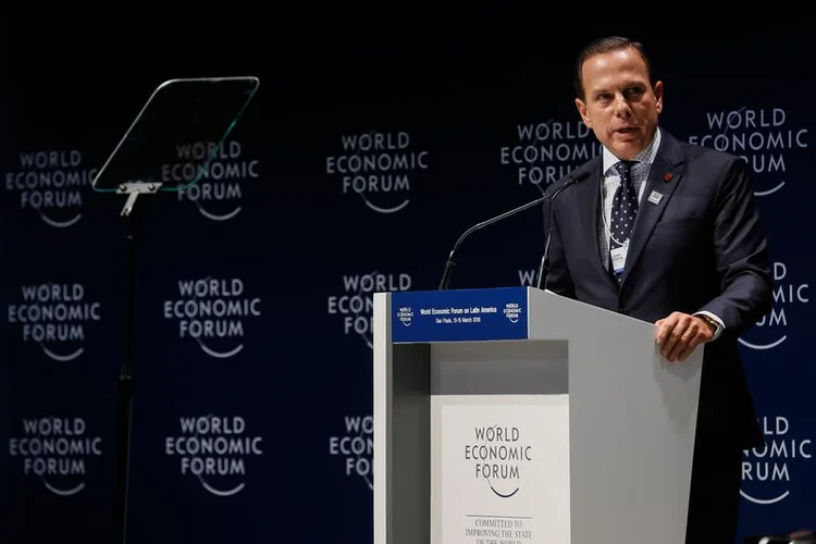 Doria: ele tenta rechaçar as críticas de que teria abandonado a promessa de encerrar seu mandato na Prefeitura de São Paulo (Beto Barata/PR/Agência Brasil)