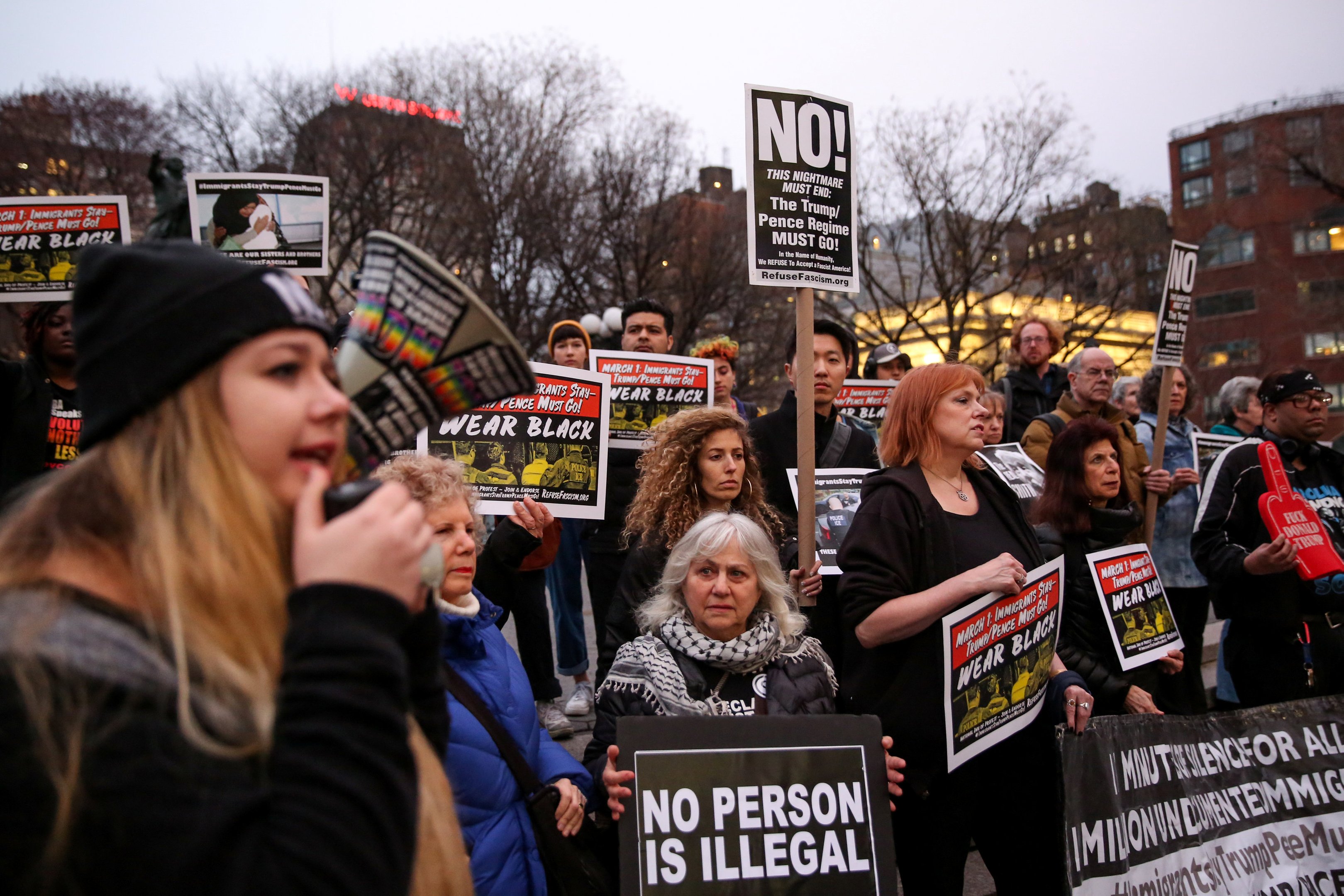 Manifestantes criticam fracasso de Trump com "sonhadores"