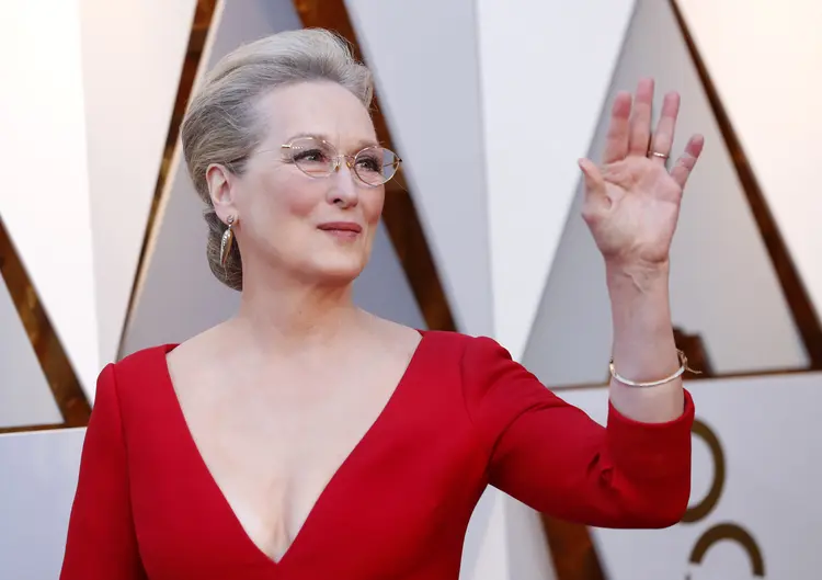 Meryl Streep no tapete vermelho do Oscar 2018 (Mario Anzuoni/Reuters)