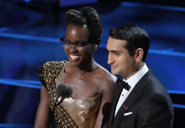 Lupita Nyong'o e Kumail Nanjiani: "A todos os sonhadores aí fora, estamos com vocês" (Lucas Jackson/Reuters)