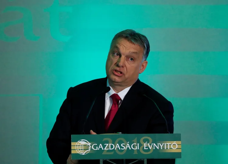 Premiê húngaro: governo de Orbán se opõe taxativamente à imigração e rejeita o sistema de realocação de refugiados nos países comunitários aprovados pela UE (Bernadett Szabo/Reuters)