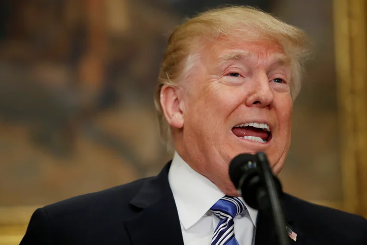 Donald Trump: as publicações do presidente norte-americano sobre o envio de mísseis à Síria foram descritas pelo Hezbollah como "Hollywood" (Leah Millis/Reuters)