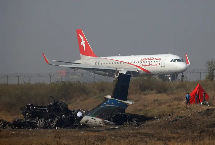 Acidente no Nepal: este é o pior acidente aéreo nos últimos 25 anos no país (Navesh Chitrakar/Reuters)