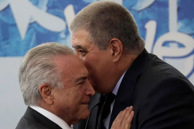Marun e Temer: os aliados do presidente estão seguros de que não haverá nova denúncia (Ueslei Marcelino/Reuters)